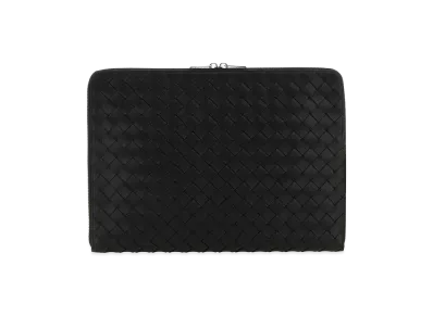 Bottega Veneta Leather Document Case "Black"