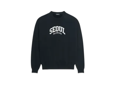 BALENCIAGA Cities Seoul Regular Fit Sweatshirt "Black"