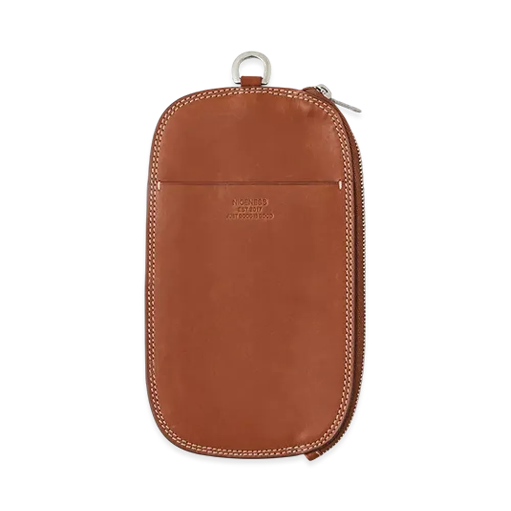 NICENESS Klaus Haas Leather Gadget Case "Cognac"