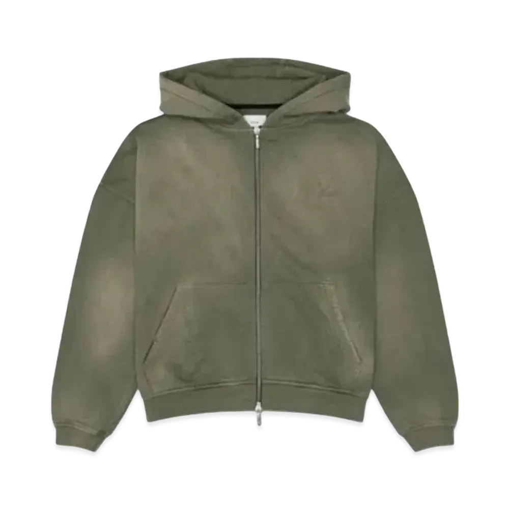 RHUDE Full Zip Hoodie "Olive"