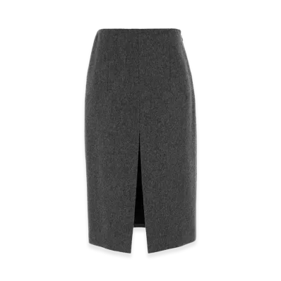 PRADA Women's Wool Skirt "Dark Gray"