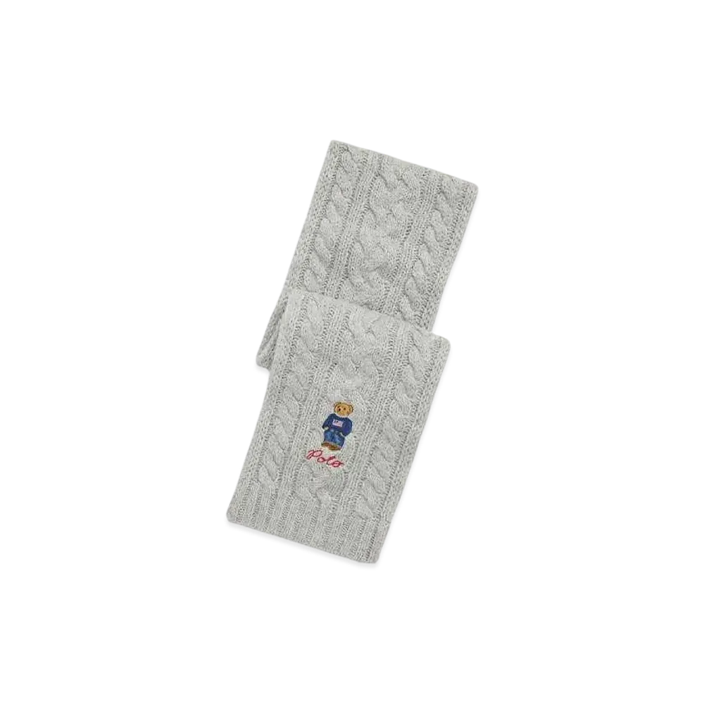 Polo Ralph Lauren Polo Bear Cable Knit Muffler "Gray"