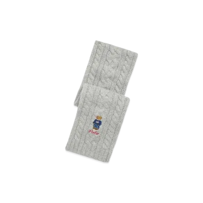 Polo Ralph Lauren Polo Bear Cable Knit Muffler "Gray"