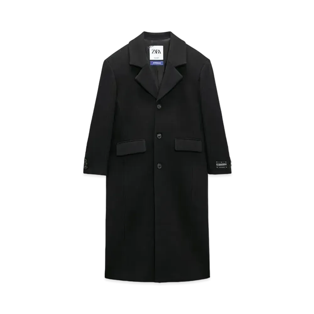 ADERERROR x ZARA Over Size Wool Blend Coat "Black"