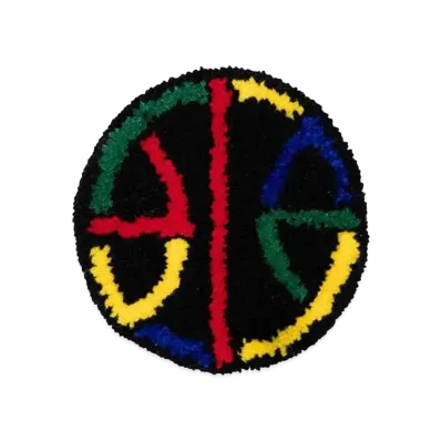 RISA Tufting Rug Urban Basket Ball "MULTI"
