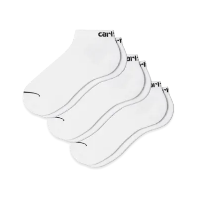 Carhartt WIP Script Sneakers Socks "White/Black"