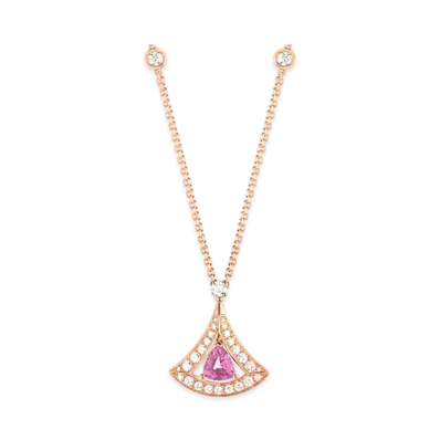 BVLGARI Divas' Dream Necklace With Diamonds "Pink Gold"