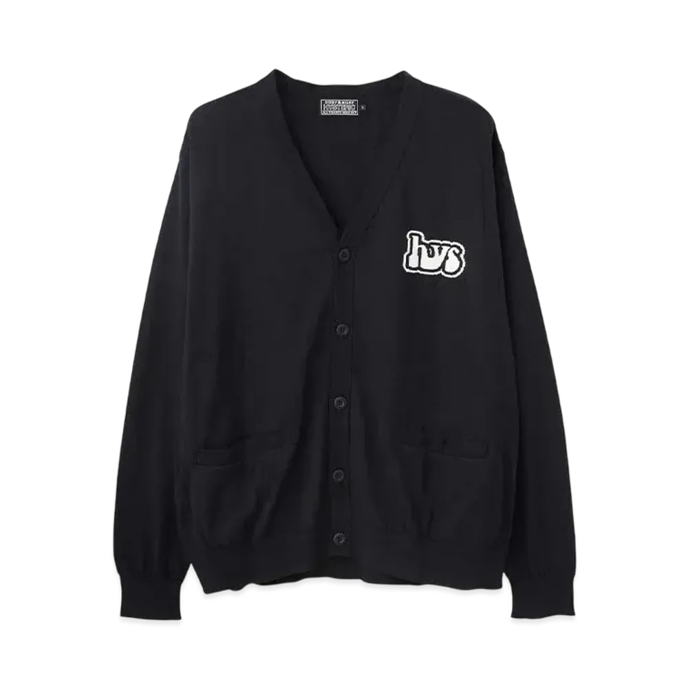 HYSTERIC GLAMOUR Smoking Girl Jacquard Cardigan "Black"