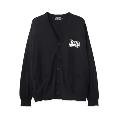 HYSTERIC GLAMOUR Smoking Girl Jacquard Cardigan "Black"