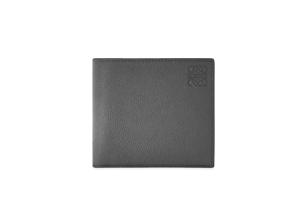 LOEWE Bifold Wallet In Soft Grained Calfskin "Anthracite"