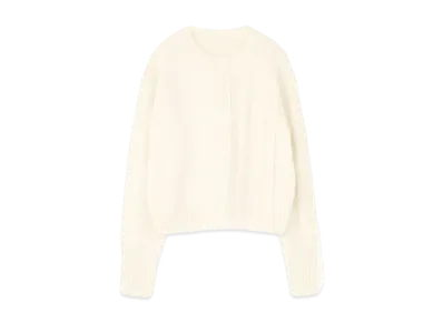 Yohji Yamamoto 5G 5G DIAMOND PATTERN JQ+PS+RIB DIAMOND PATTERN RN "Off White"