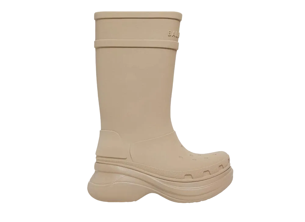 BALENCIAGA WMNS CrocsTM Boot "Beige"