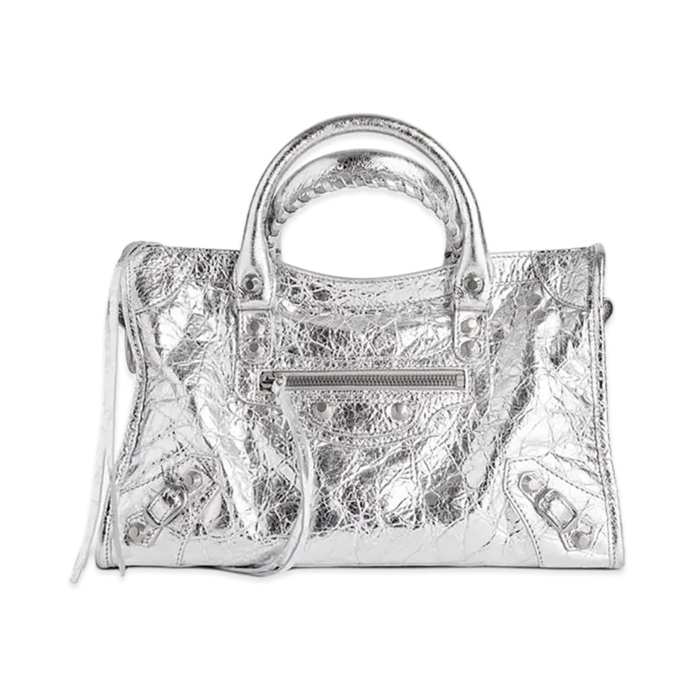 BALENCIAGA Women's Le City Bag Small "Silver"