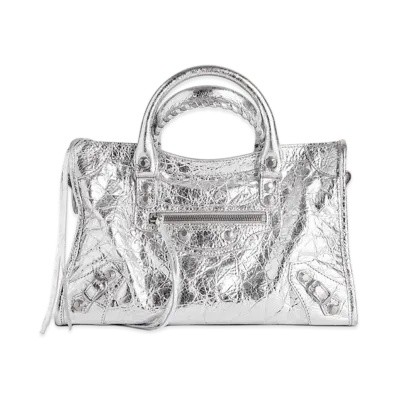 BALENCIAGA Women's Le City Bag Small "Silver"