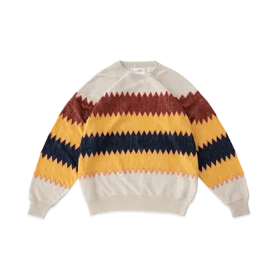 visvim AMPLUS KNIT L/S ZIG-ZAG "Ivory"