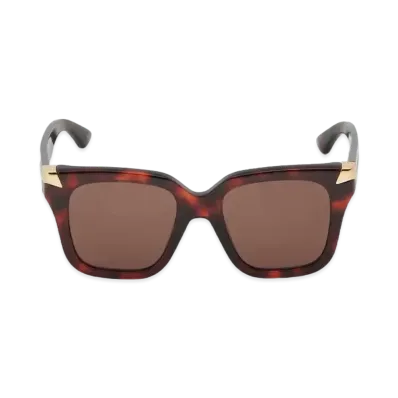 Alexander McQUEEN Punk Rivet Oversized Sunglasses "Brown"