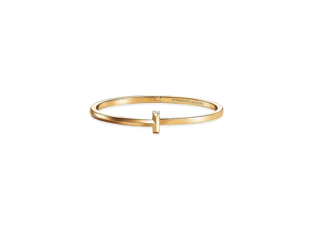 Tiffany & Co. Tiffany T T1 Narrow Hinged Bangle "Yellow Gold"