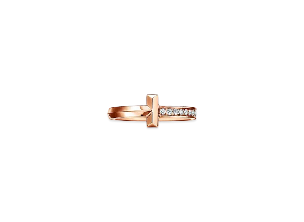 Tiffany & Co. Tiffany T T1 Ring 2.5 mm "Rose Gold/Diamond"