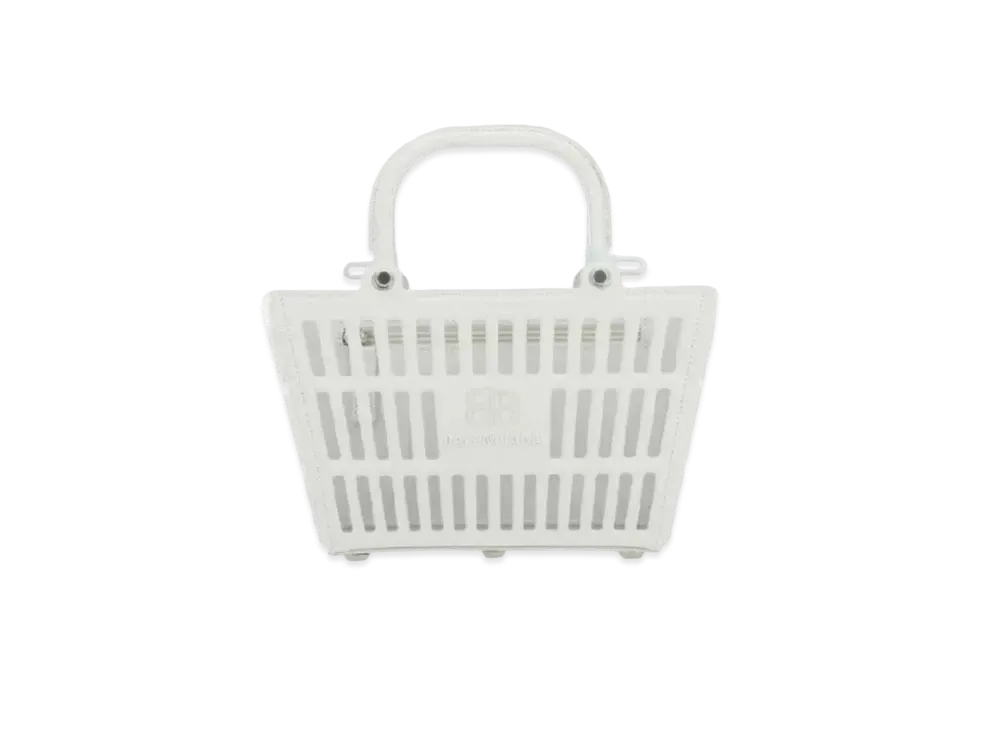 BALENCIAGA Mag Basket Bag Small Smooth Leather "White"