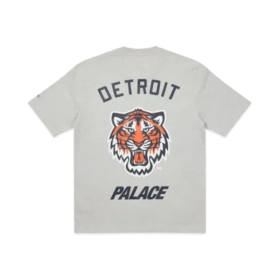 PALACE DETROIT TIGERS NEW ERA T-SHIRT "Grey Marl"