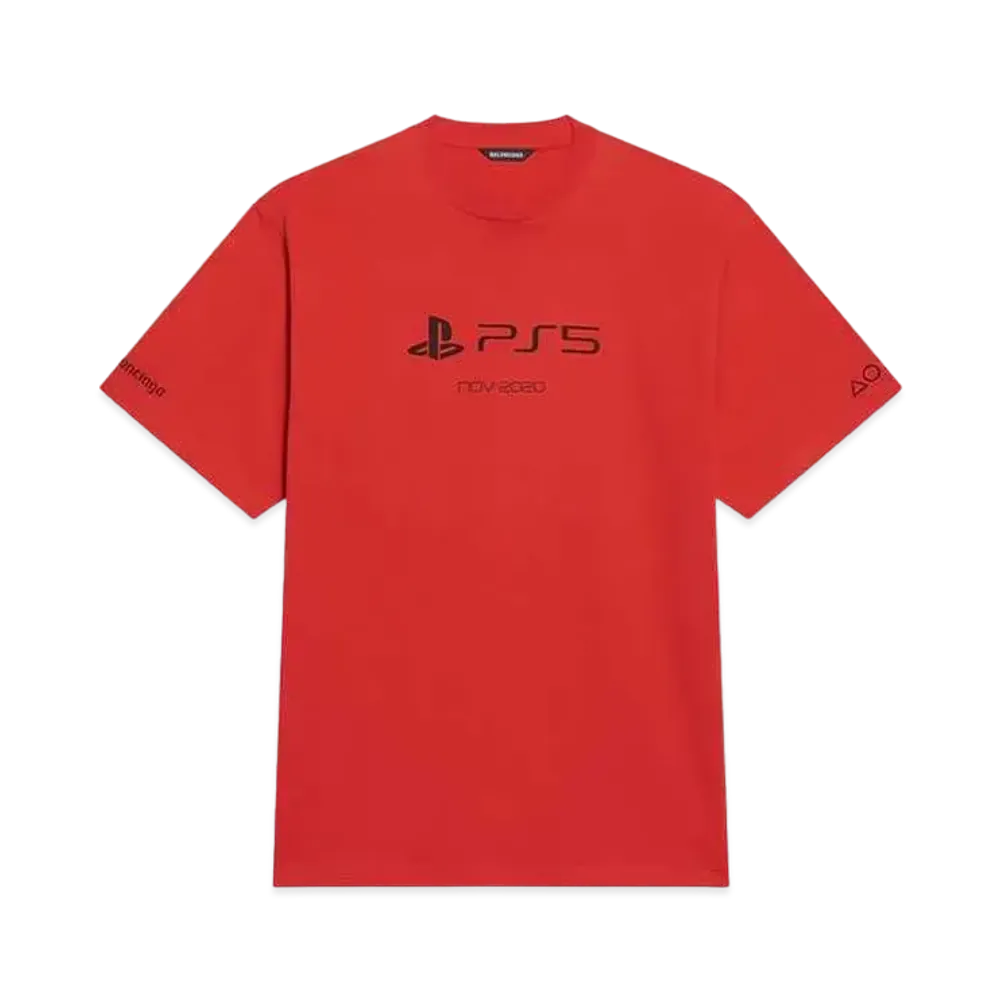 BALENCIAGA x PlayStation Boxy T-shirt "Red"