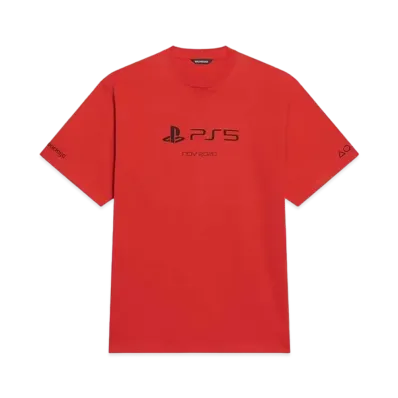 BALENCIAGA x PlayStation Boxy T-shirt "Red"