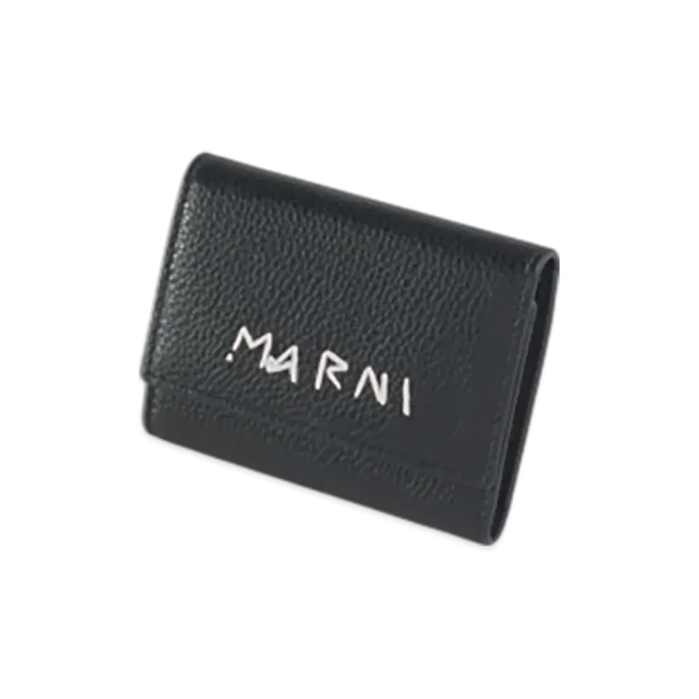 MARNI Leather Key Holder "Black"