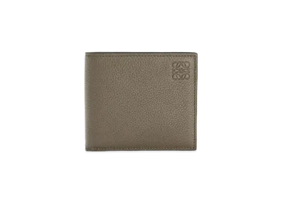 LOEWE Bifold Wallet In Soft Grained Calfskin "Dark Moss"