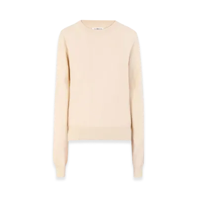 Maison Margiela Women's M Logo Embroidered Sweater "Beige"