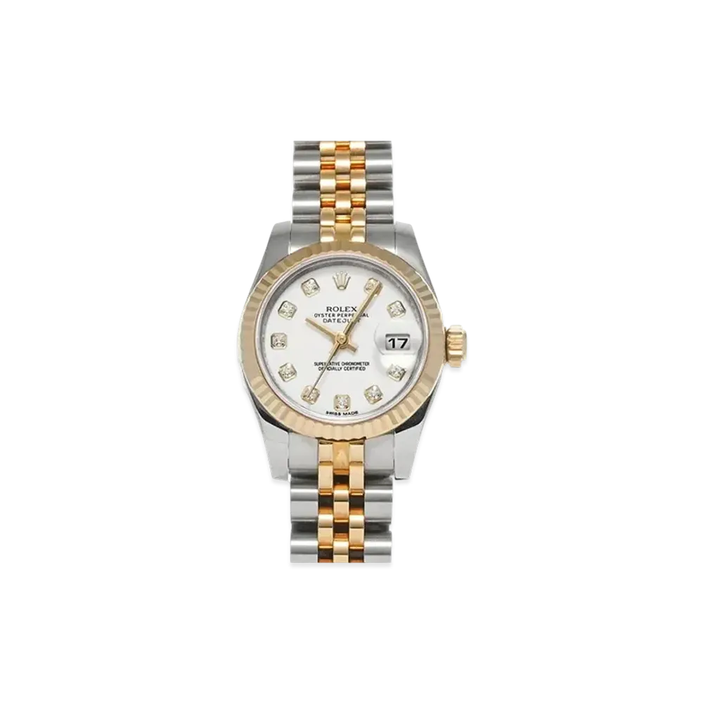 ROLEX Lady-Datejust 10P Diamonds "White/Stainless Steel/Yellow Gold"