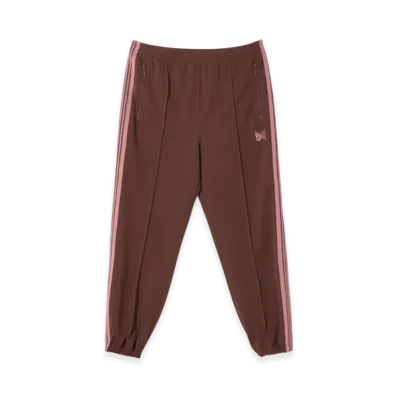 NEEDLES Zipped Track Pant - Poly Smooth "Brown"