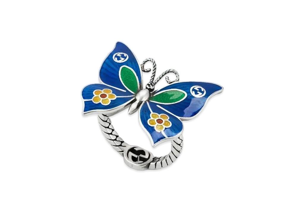 GUCCI Butterfly Ring Silver "Silver"