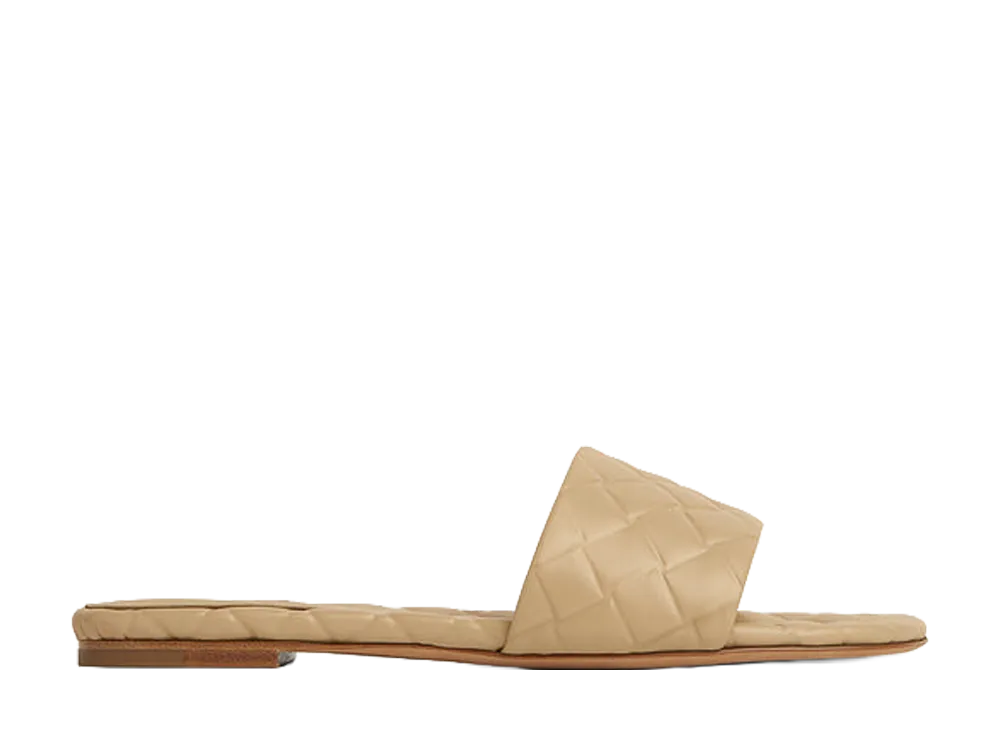 Bottega Veneta Women's Amy Flat Mules "Beige"
