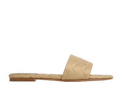 Bottega Veneta Women's Amy Flat Mules "Beige"