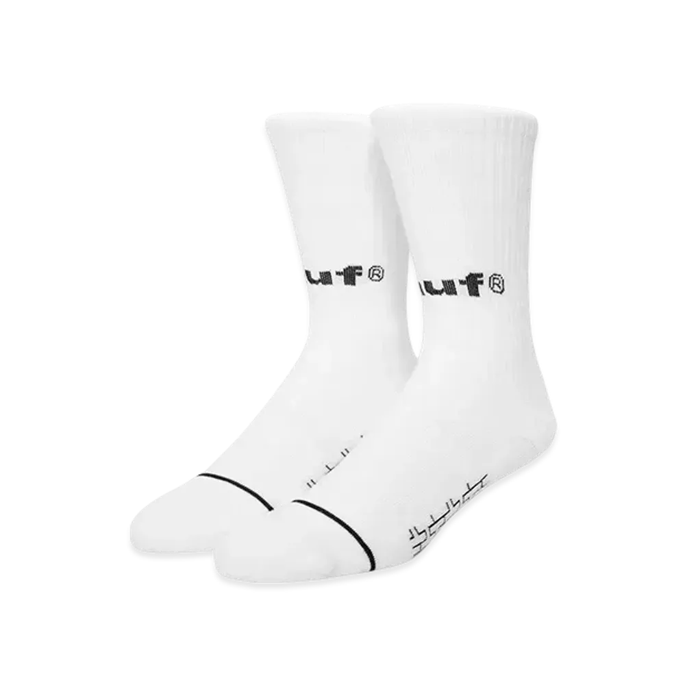 HUF Eightynine Crew Socks "White"