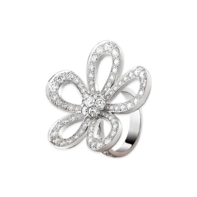 Van Cleef & Arpels Flowerlace ring "18K White gold/Diamond"