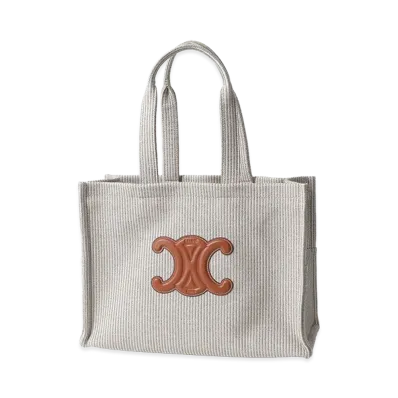 CELINE Large Cabas Thais Tote Bag "Beige/Tan"