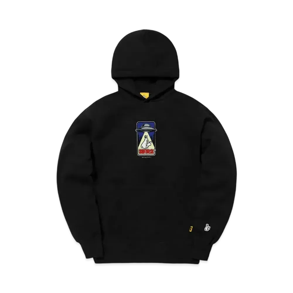FR2 Rabbits Abducted By Ufo Hoodie "Black"
