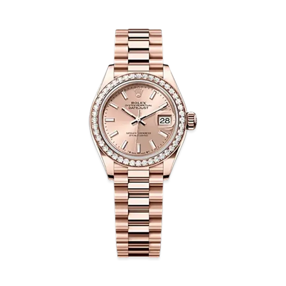ROLEX Lady-Datejust 28mm Everose Gold Diamond 279135RBR "Rose-colour"