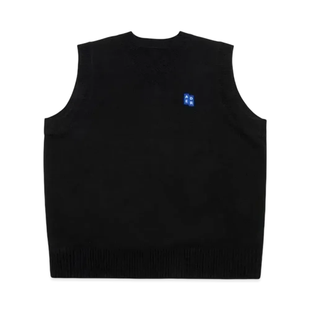 ADERERROR Tag Knit Vest 01 "Black"