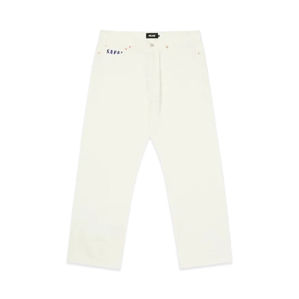 PALACE BAGGIES JEANS "White"