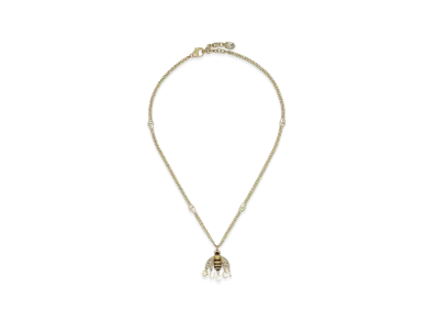 GUCCI BEE Pendant Necklace Tone Metal "Gold"