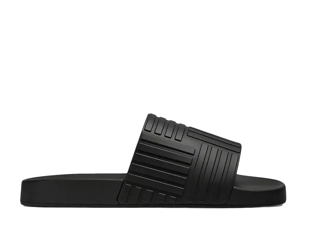 Bottega Veneta Rubber Slides "Black"