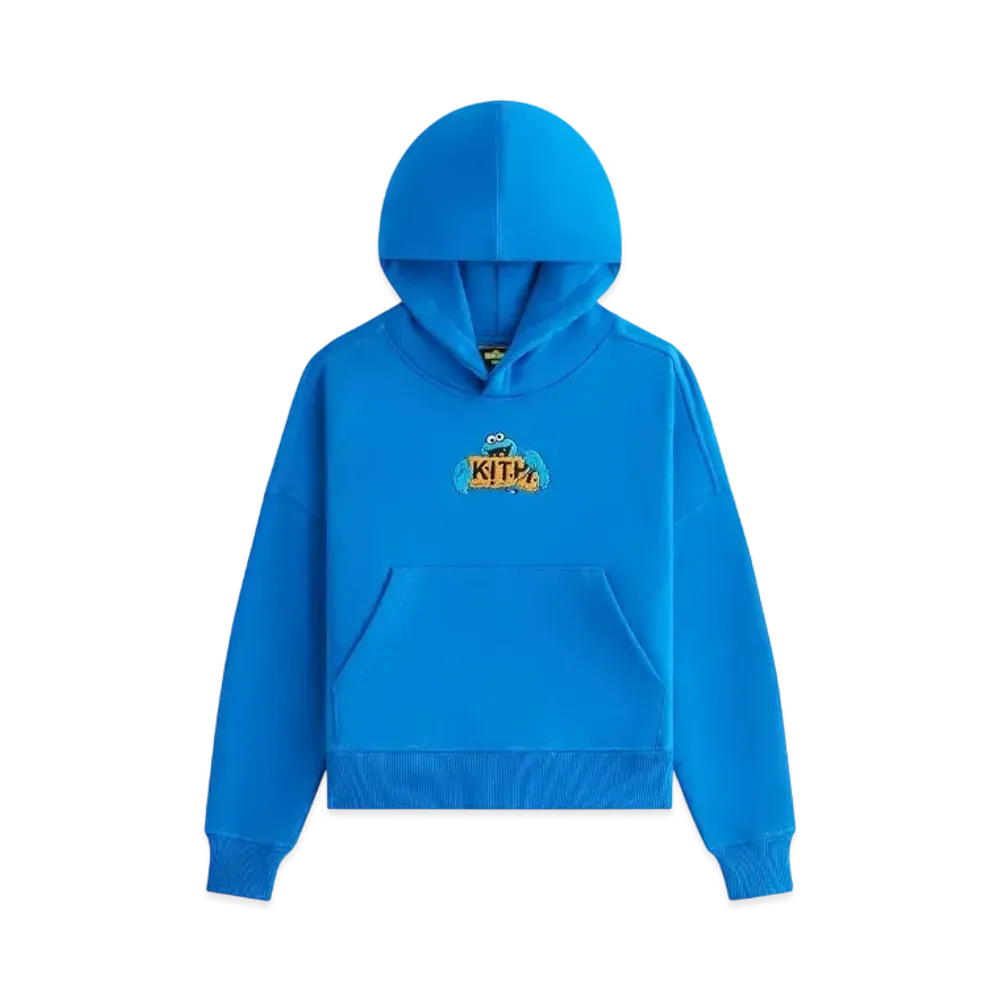 Kith x Sesame Street Kids Cookie Monster Nelson Hoodie "Voyage"