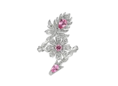 GUCCI Flora White Gold Ring Sapphire "White Gold"