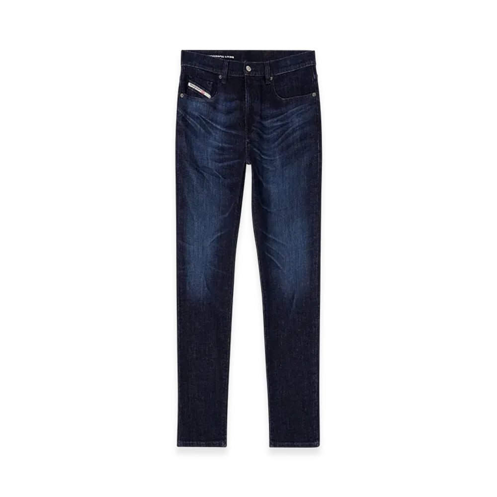Diesel Slim Jeans 2019 D-Strukt 0adbl Denim Pants "Dark Blue"