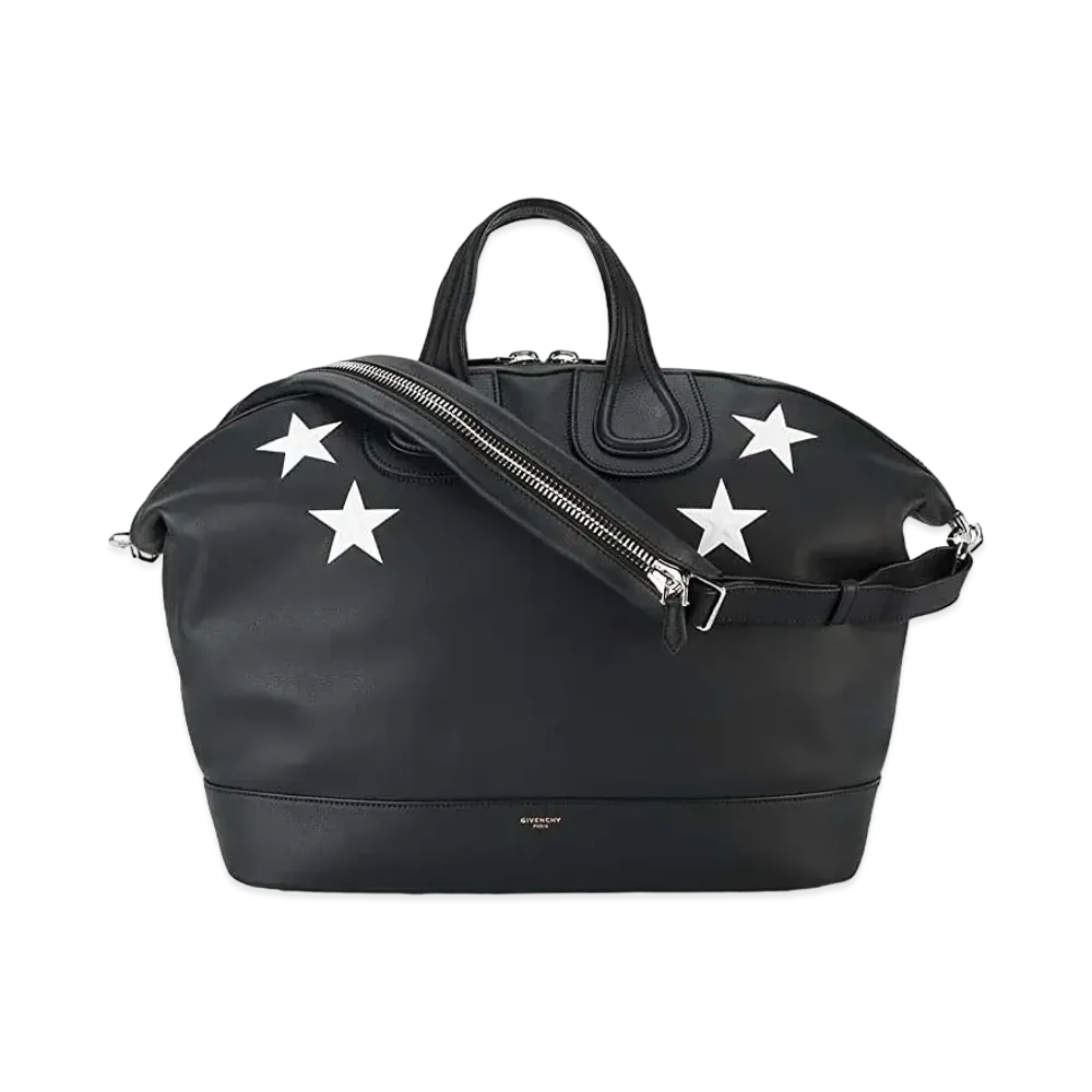 GIVENCHY Nightingale Leather 2Way Bag "Black/Star Pattern"