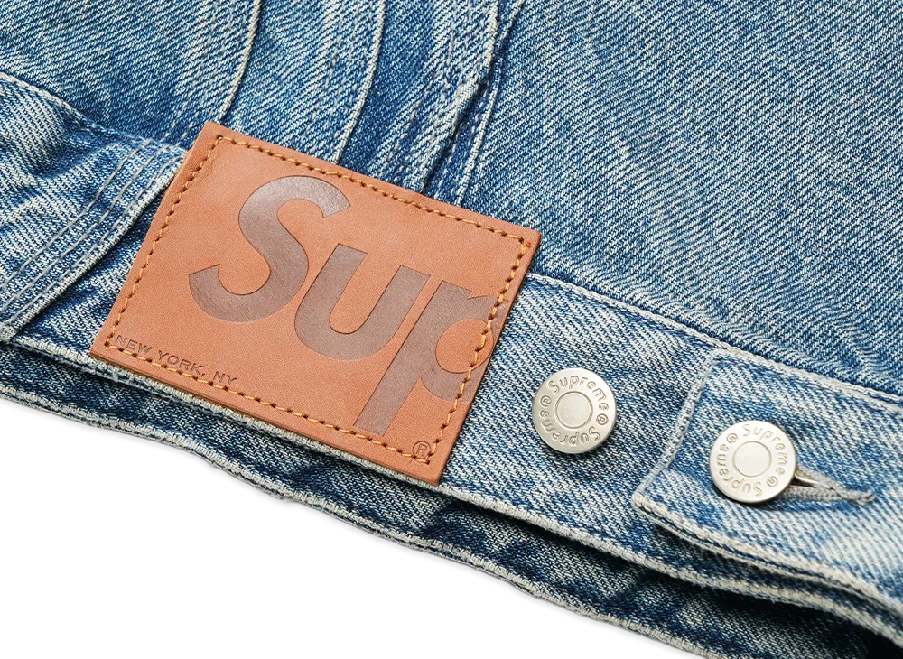 Supreme S Logo Denim Trucker Jacket 