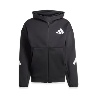 adidas Z.N.E. Full-Zip Hooded Track Jacket "Black/White"