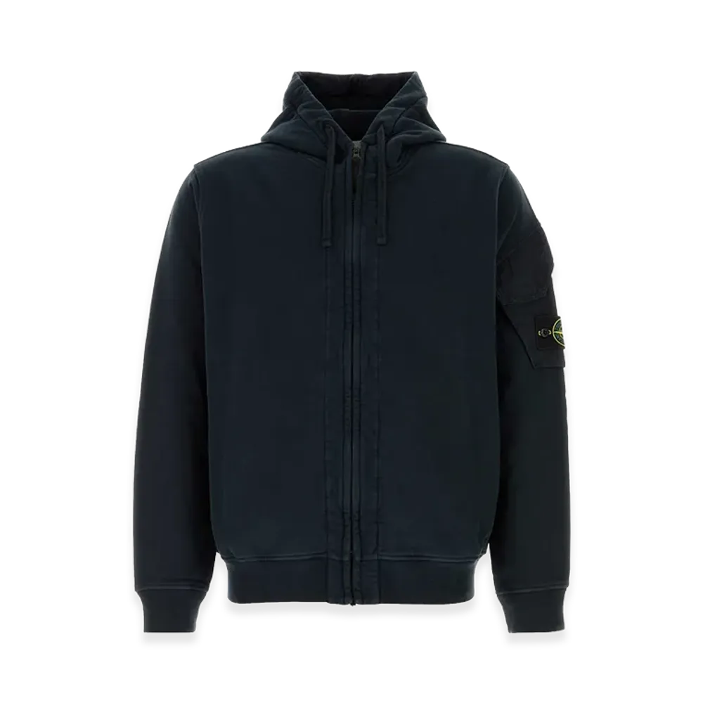 Stone Island Cotton Sweatshirt "Midnight Blue"